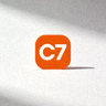 C7官方网站品牌标识 - 橙色圆角方块内嵌白色C7字样的官网logo